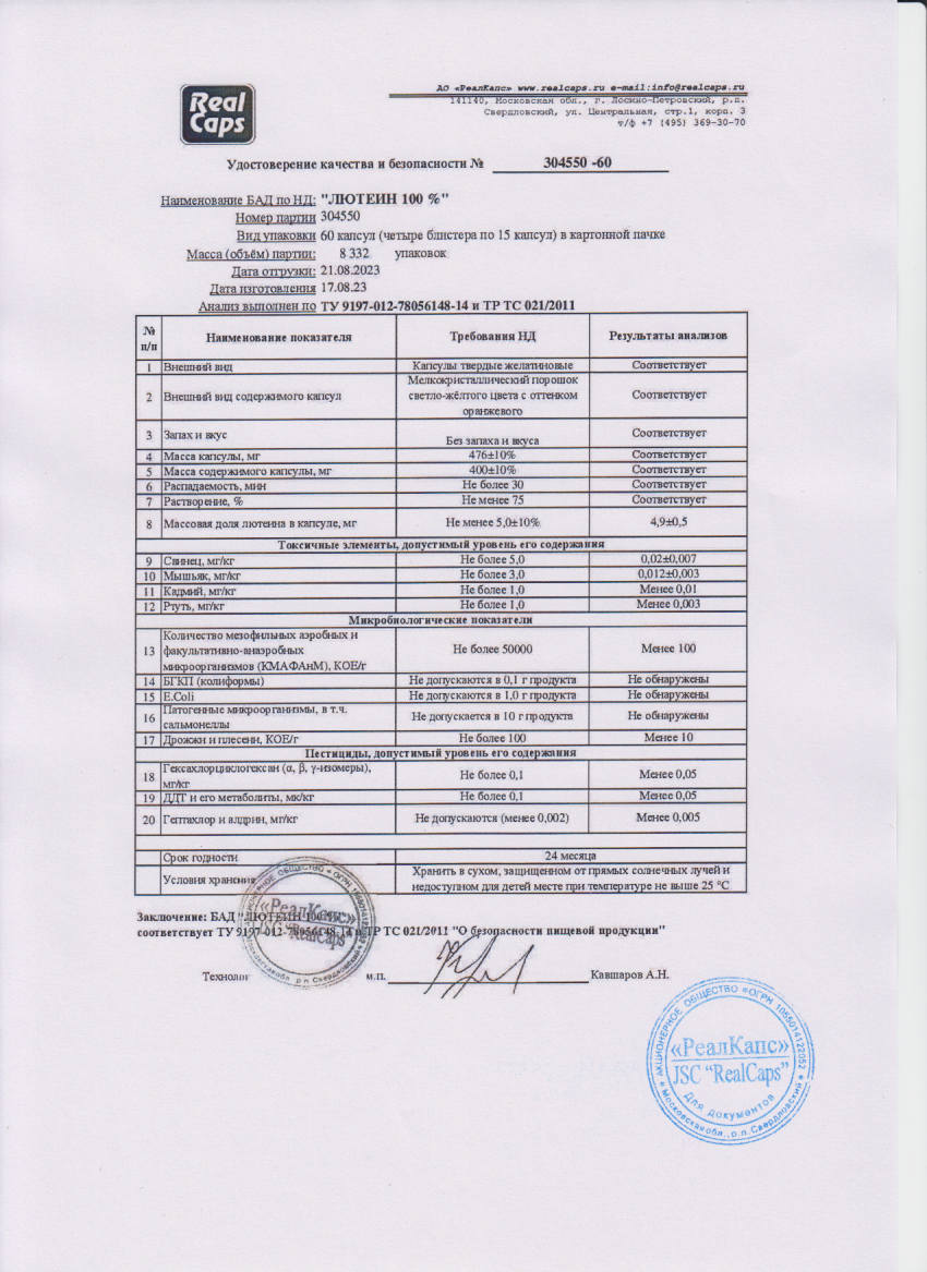 Паспорт №082023